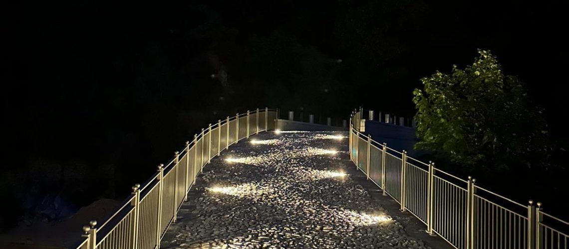 Nuova illuminazione Ponte nuovo di Vittone a Rosazza (BI)